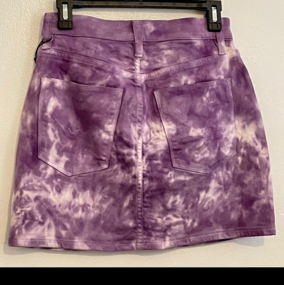 HUDSON- The Viper Mini Skirt/Lilac Fatigue Tie Dye-25 (US-0) - Picture 6 of 12